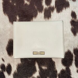 Prada Women's Elegant Cream Card Wallet